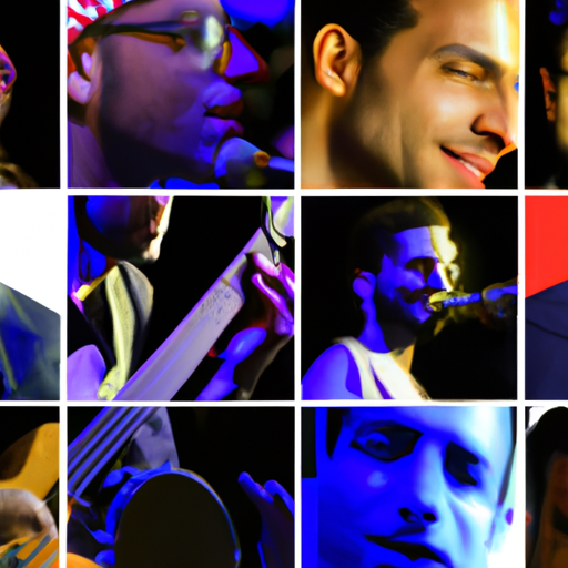 1. A collage of popular Israeli musicians showcasing the diversity in the Israeli music scene